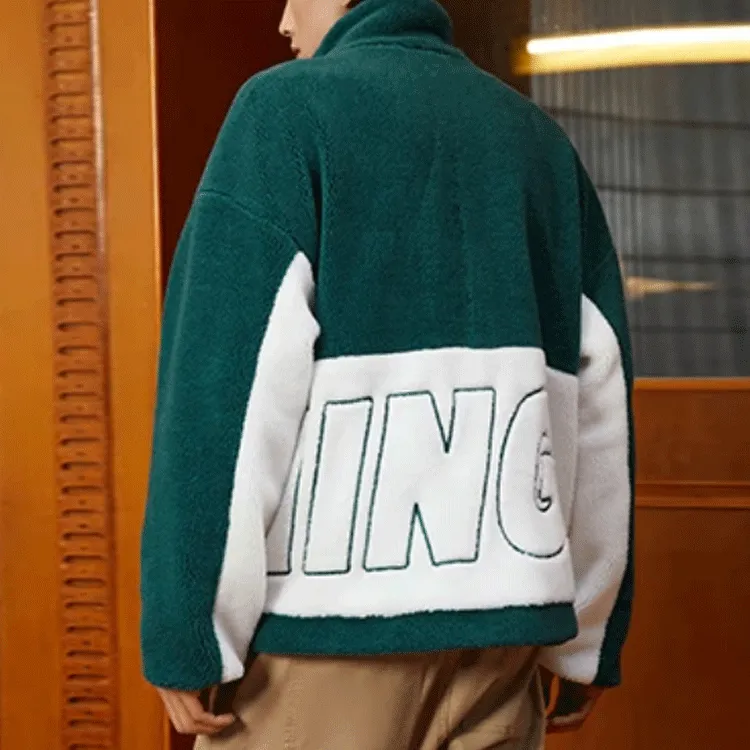 LiNing Sports Life Collection Jacket Unisex Deep Ink Green-3