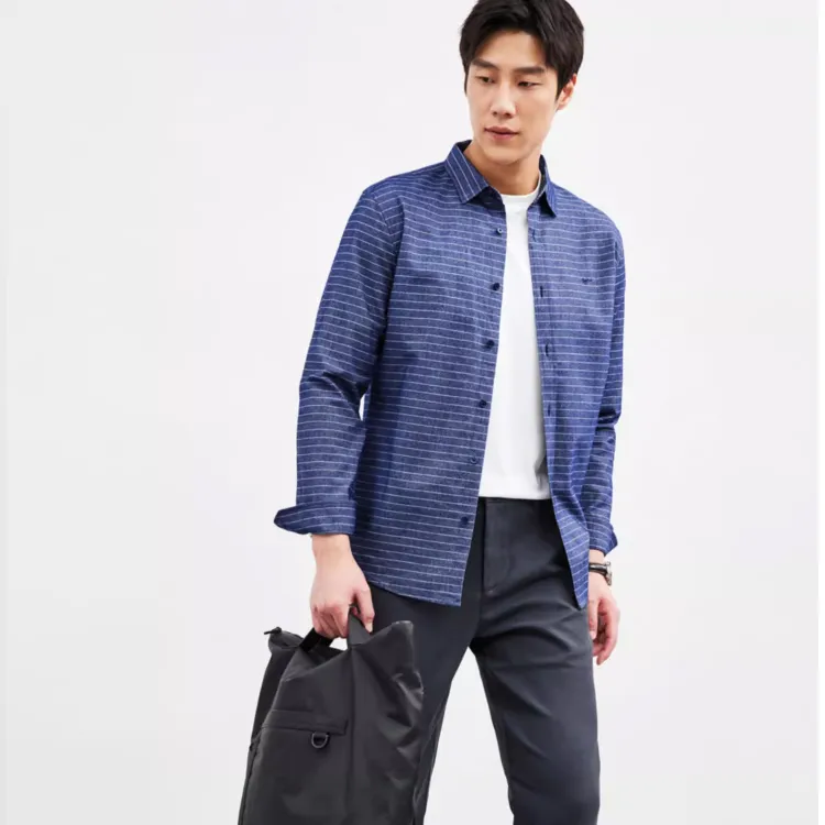 SEPTWOLVES Shirt Men's Navy Blue-4