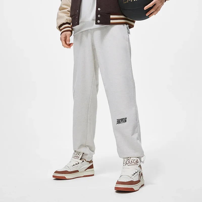 LiNing Knitted Sports Pants Men's Gray-2