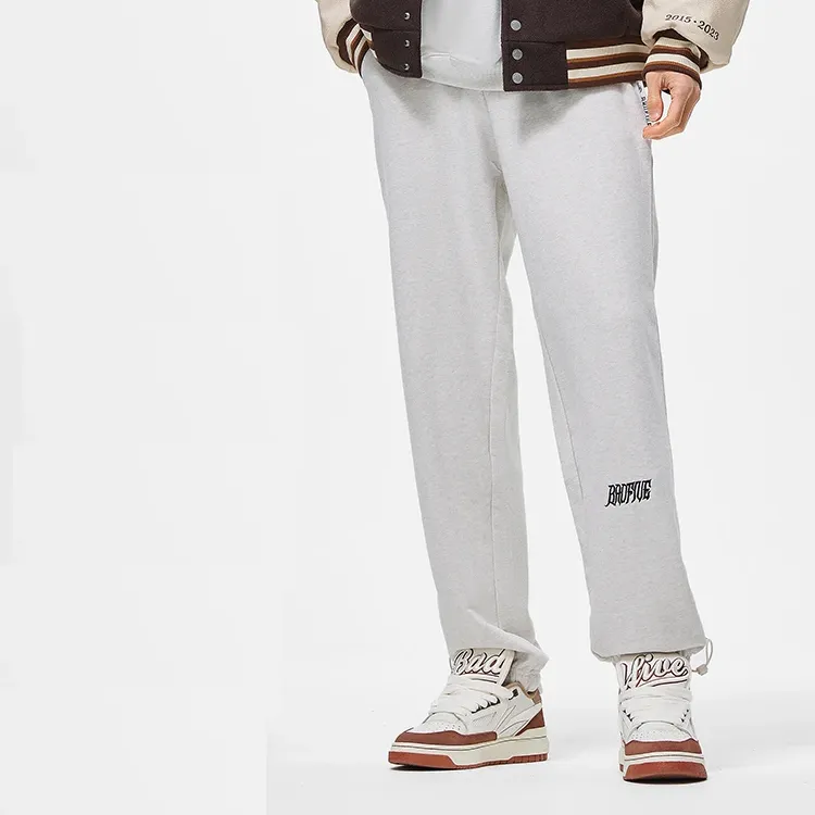 LiNing Knitted Sports Pants Men's Gray-5