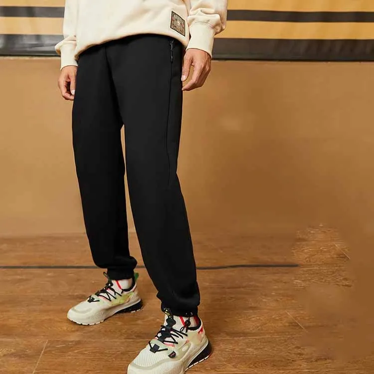 LiNing Badfive Knitted Sports Pants Men's Black-5