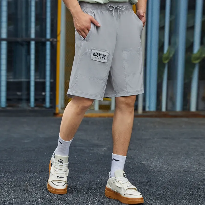 LINING Badfive Casual Shorts Men Brick Gray-2