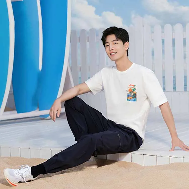 LiNing Sports Lifestyle Collection Sports Trendy Collection T Shirt Men's White-3