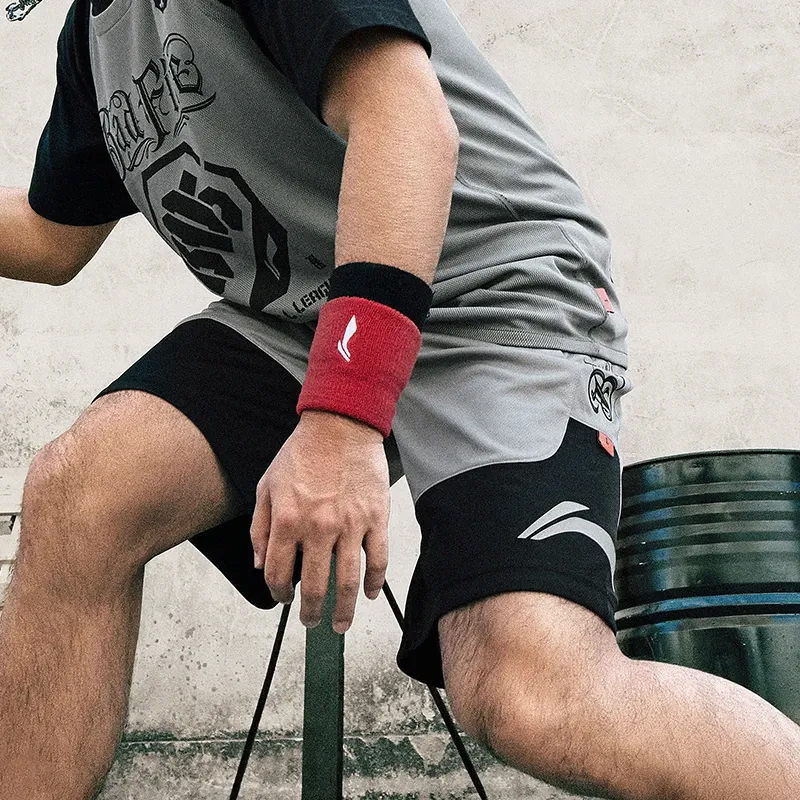 LiNing Sports Shorts Men's Shark Gray Black-2