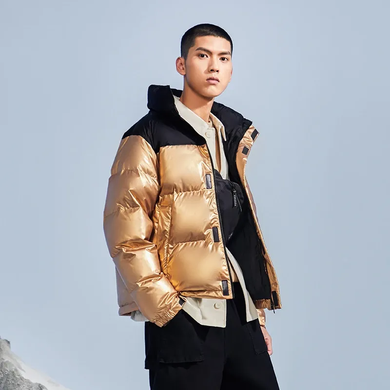 LiNing Sports Life Collection Down Jacket Winter Unisex Gold-2