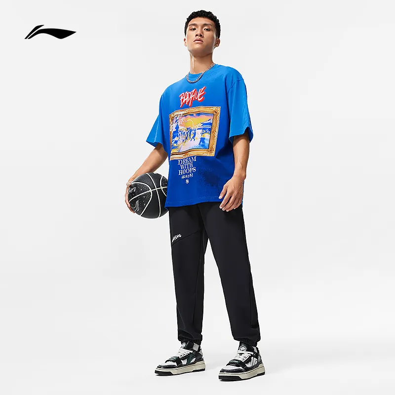 LINING Badfive T Shirts Men Interstellar Blue Gradient-2