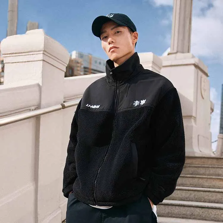 LiNing Sports Life Collection Jacket Unisex Black-4
