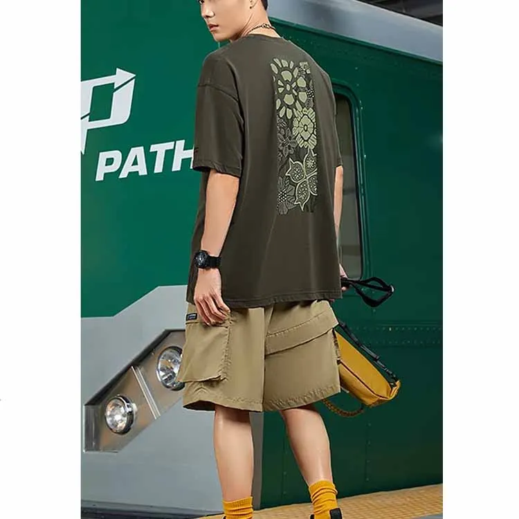 LiNing Sports Lifestyle Collection Sports Trendy Collection T Shirt Unisex Dark Olive Green-2