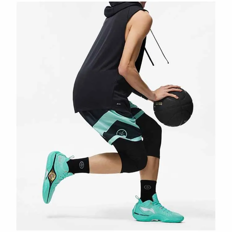LiNing Basketball Shorts Men's Clearwater Green-4