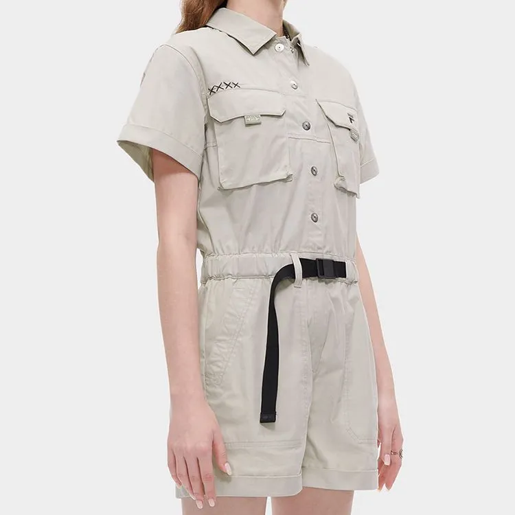 FILA FUSION Cargo Shorts Women's Light Gray-3