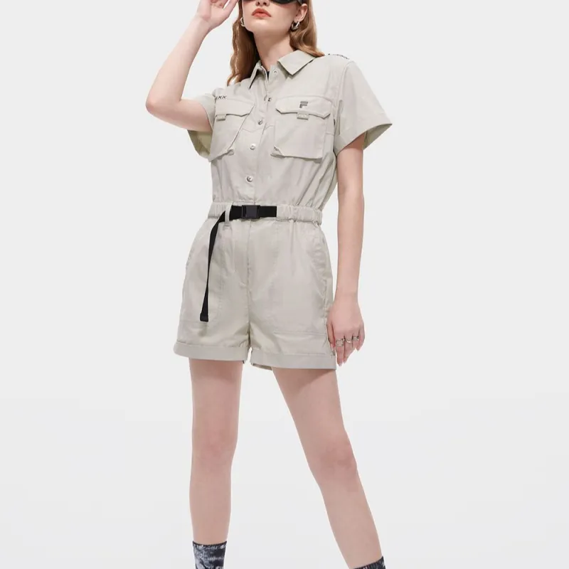 FILA FUSION Cargo Shorts Women's Light Gray-5