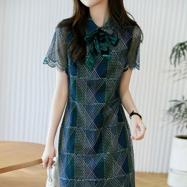 Dme Short Sleeved Dresses Women's Seaweed Green-3