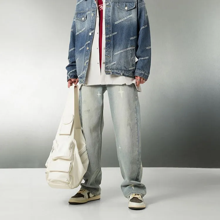 BJHG Jeans Unisex Washed Blue-6