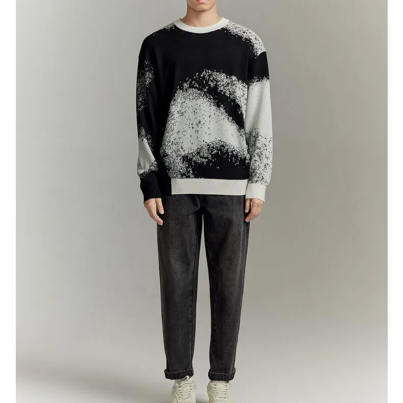 GXG Sweaters Men Black/White-4