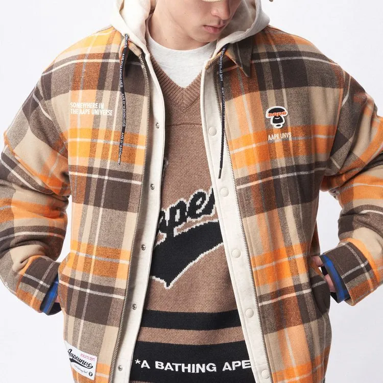Aape Plaid check Hooded Jacket-2