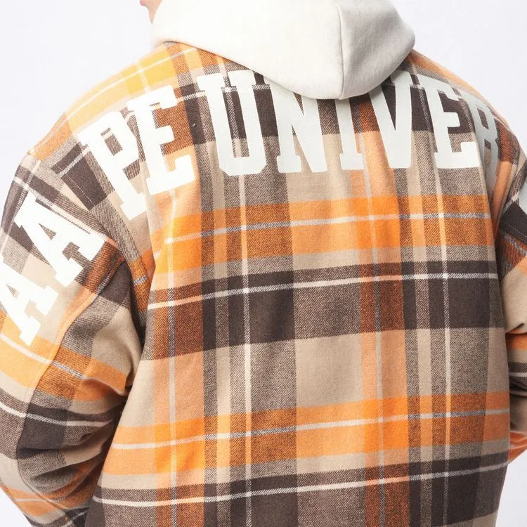 Aape Plaid check Hooded Jacket-3