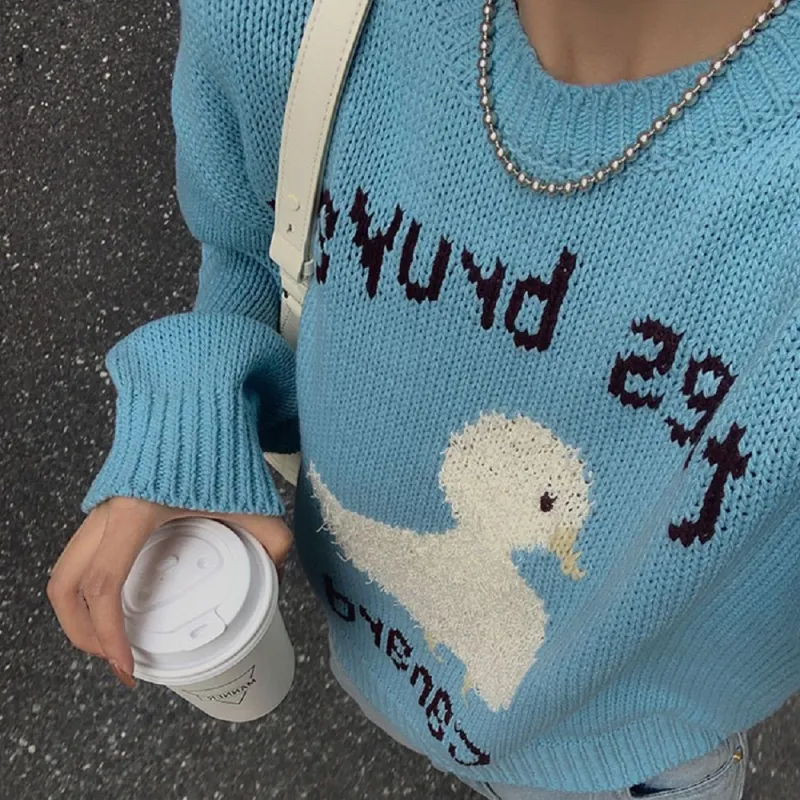 Little pull Sweaters Women's Sky Blue-1