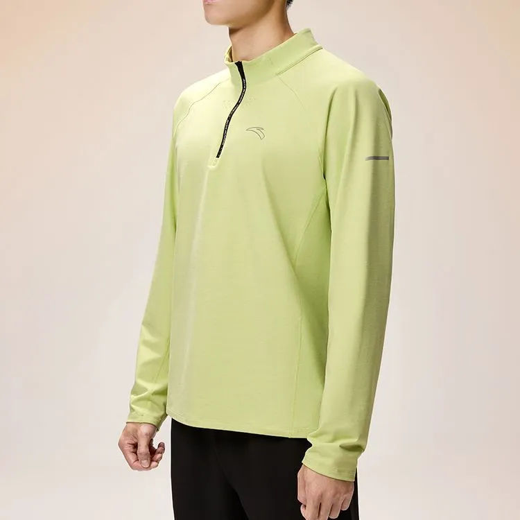 Anta Running Collection Raglan Sleeve T-Shirt Men's Inland Green-4