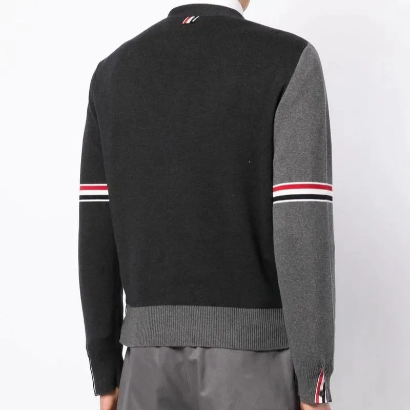 THOM BROWNE Color Block Buttoned Cardigan-6
