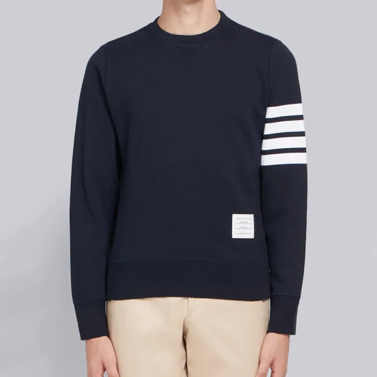THOM BROWNE Classic Loopback 4 Bar Sweatshirt-3