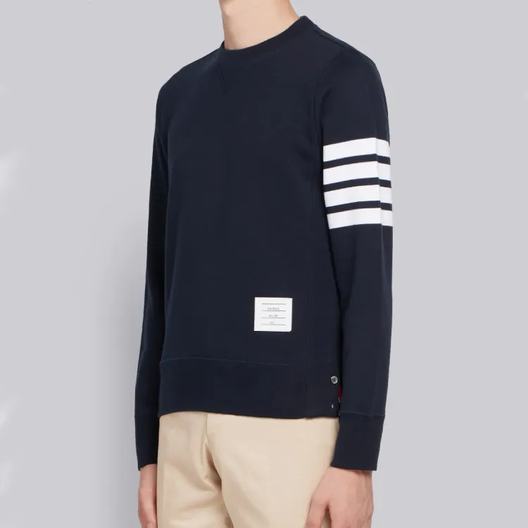 THOM BROWNE Classic Loopback 4 Bar Sweatshirt-1
