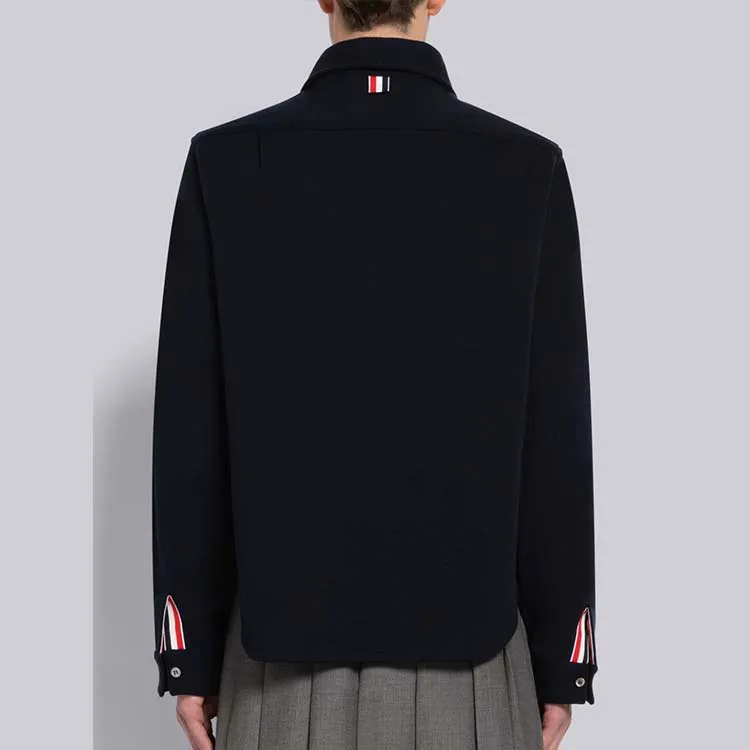 THOM BROWNE Long sleeve Wool Shirt-6