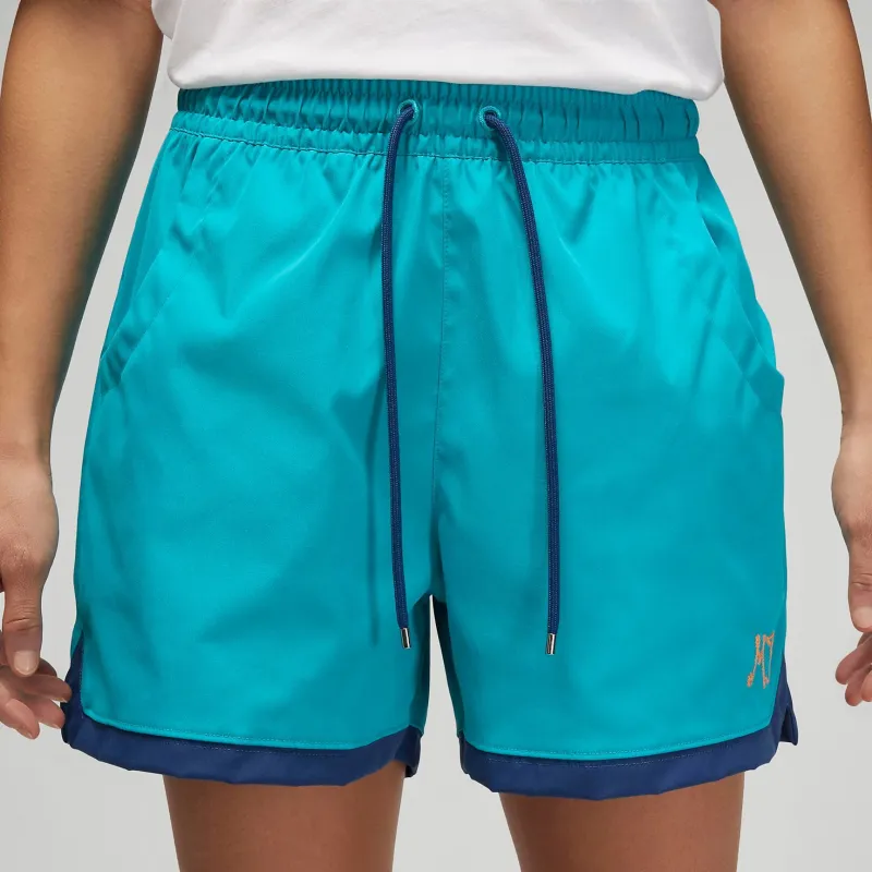 Jordan Sports Shorts Women's Aqua Blue-3