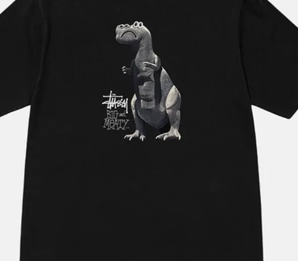 Stussy Big & Meaty Pigment Dyed Tee Black XL - POIZON