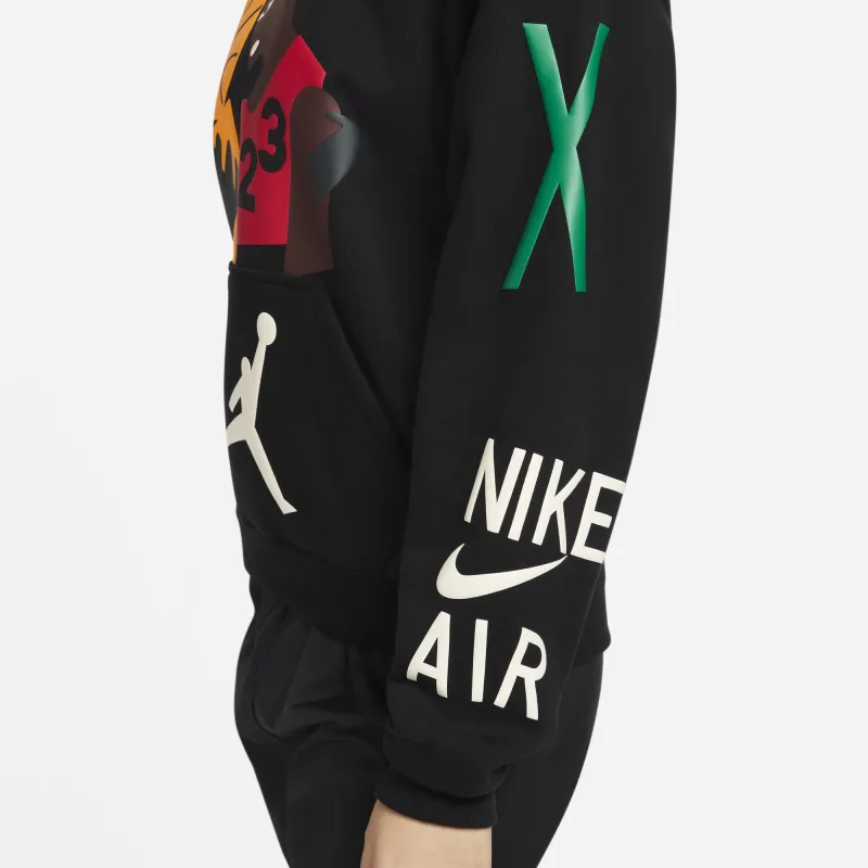 Jordan Nina Chanel Sweatshirt Fall Women's Black-4