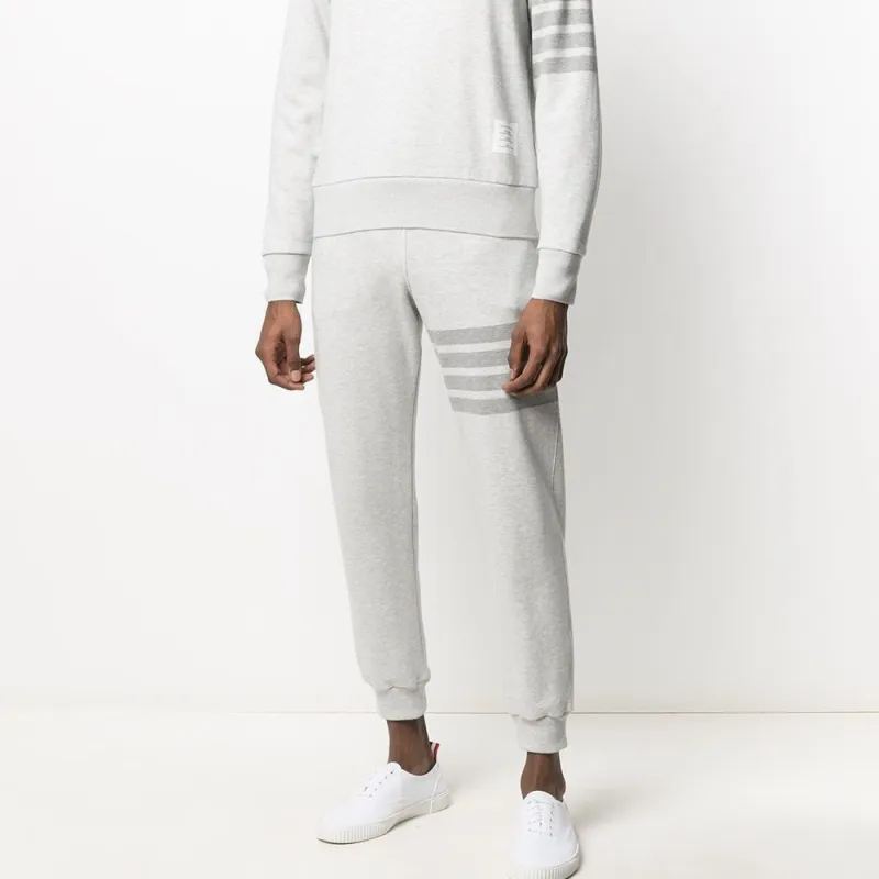 THOM BROWNE 4 Bar Striped Drawstring Pants-3