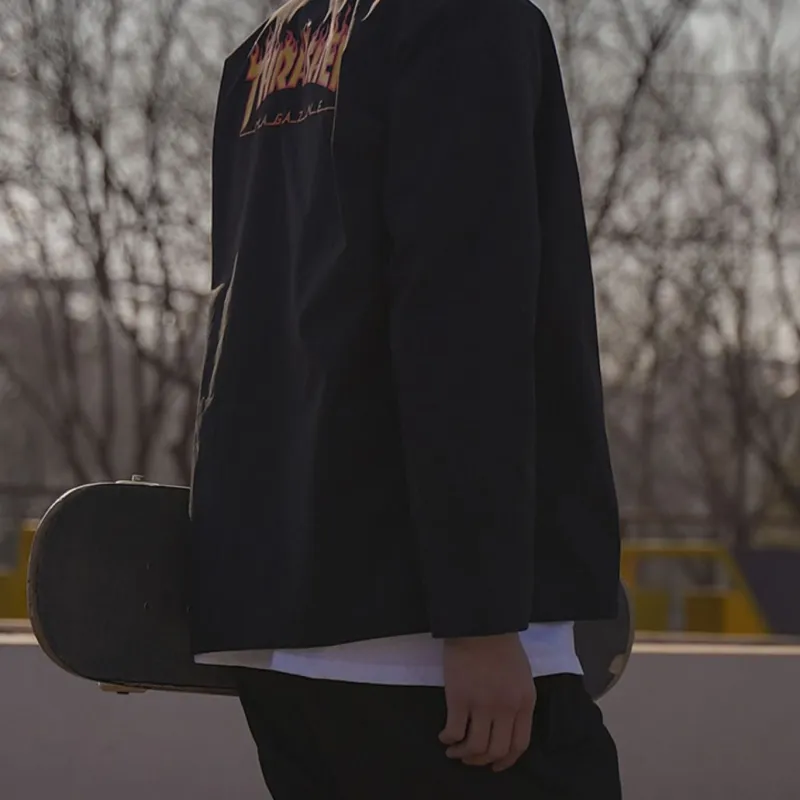 Thrasher Jackets Unisex Black-6