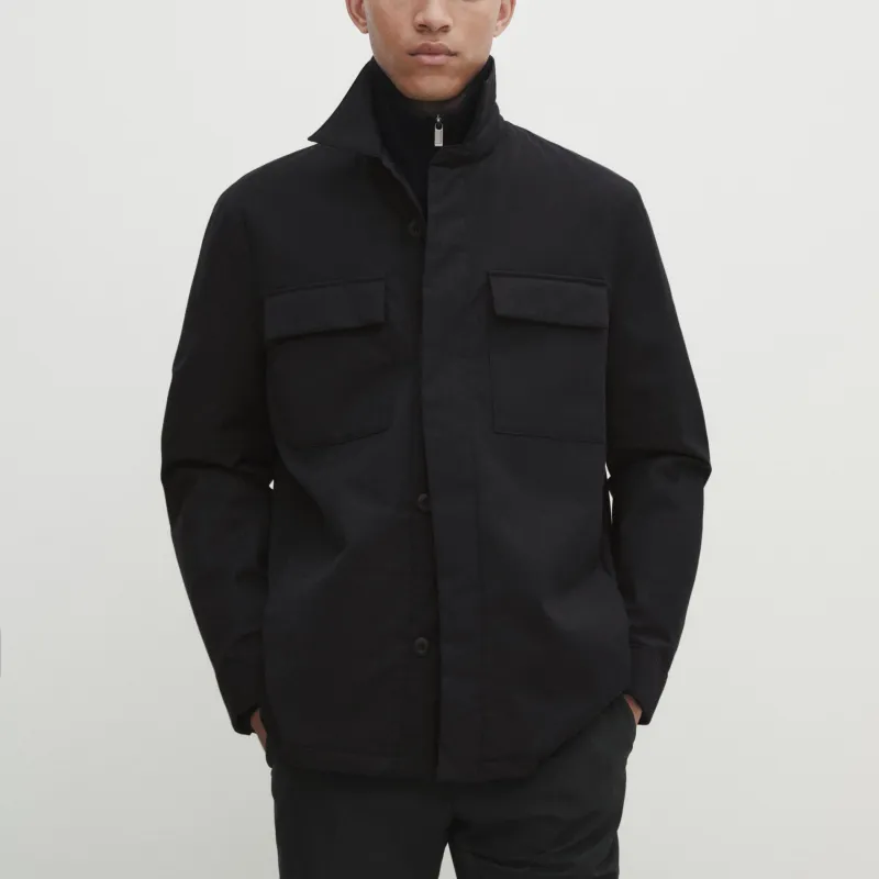 Massimo Dutti Jackets Men Navy Blue-2