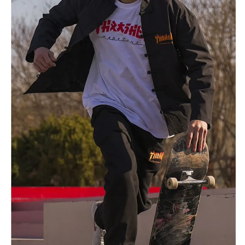 Thrasher Jackets Unisex Black-3