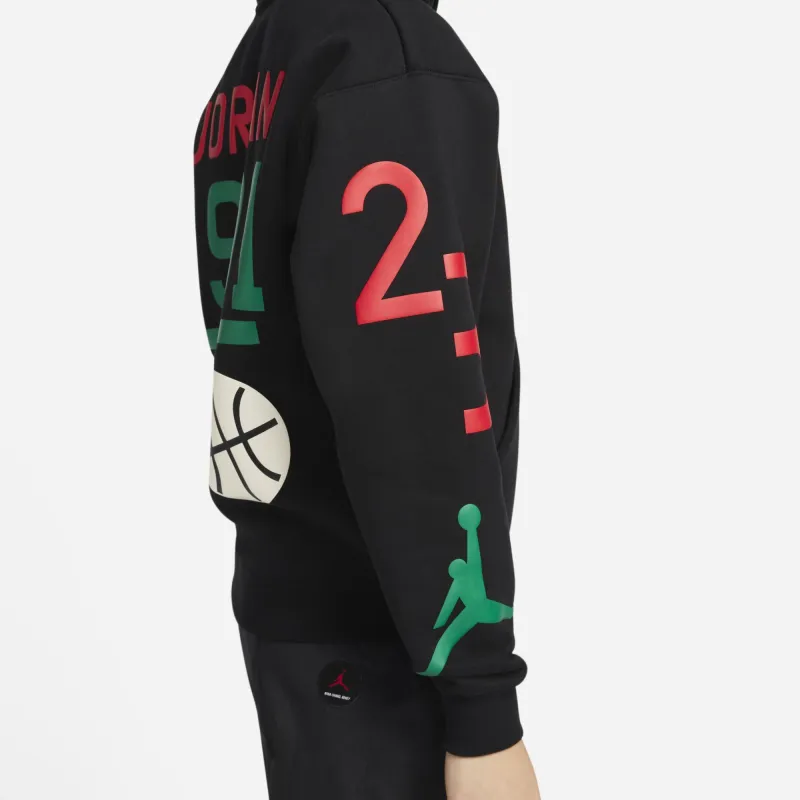 Jordan Nina Chanel Sweatshirt Fall Women's Black-5