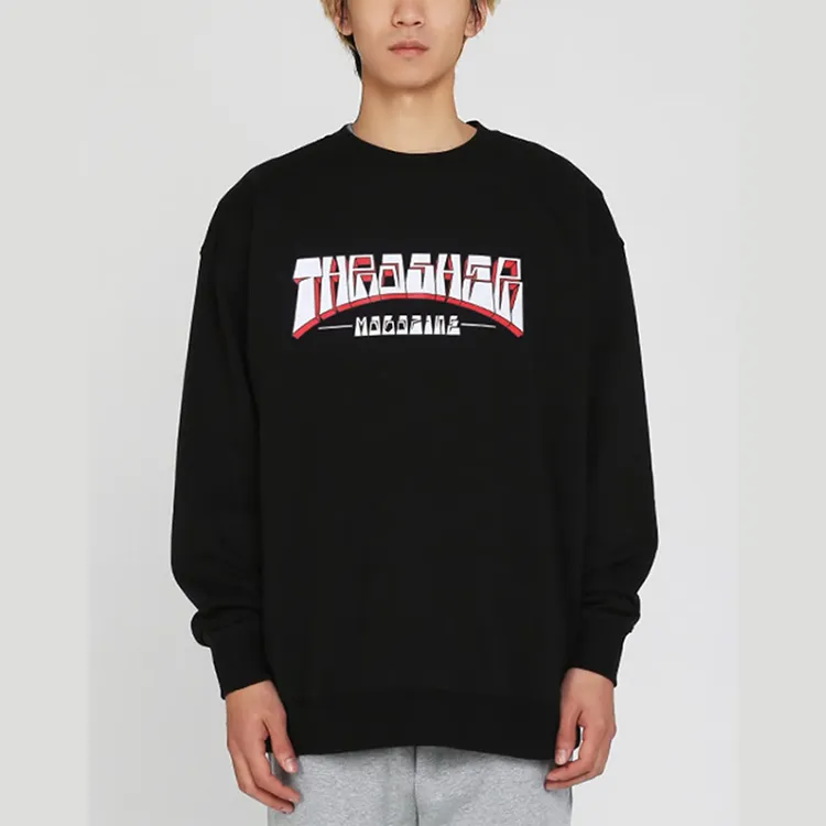 Thrasher Sweatshirt US Version Unisex Black-3