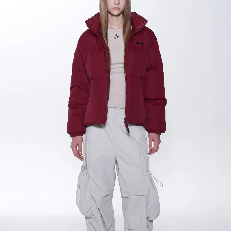 Nerdy Down Jackets Unisex Deep Red-3