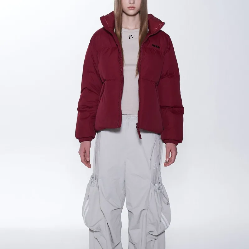 Nerdy Down Jackets Unisex Deep Red-5