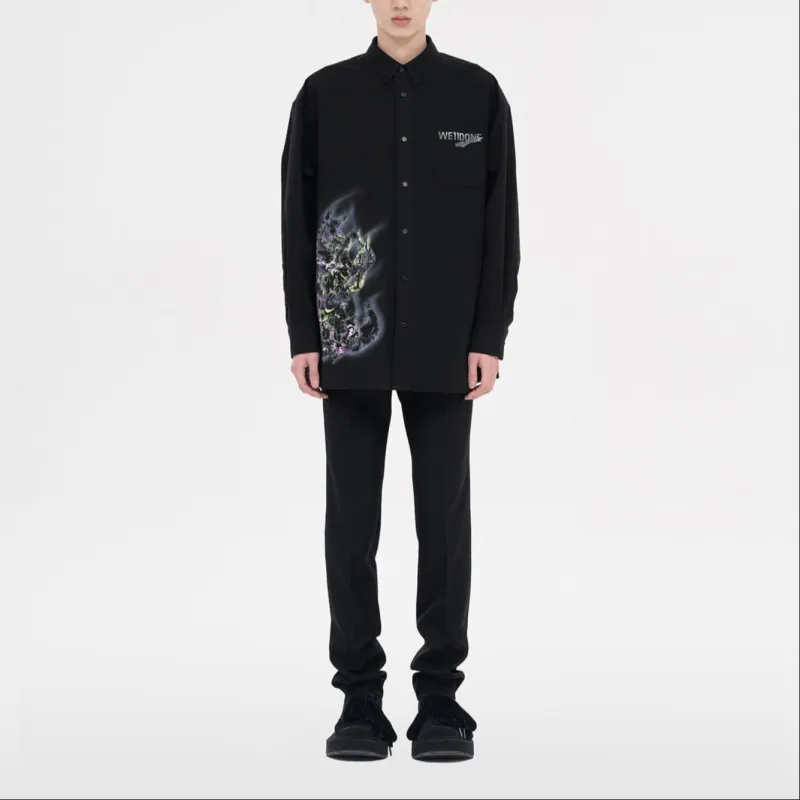WE11DONE Washed Cotton Shirt-3