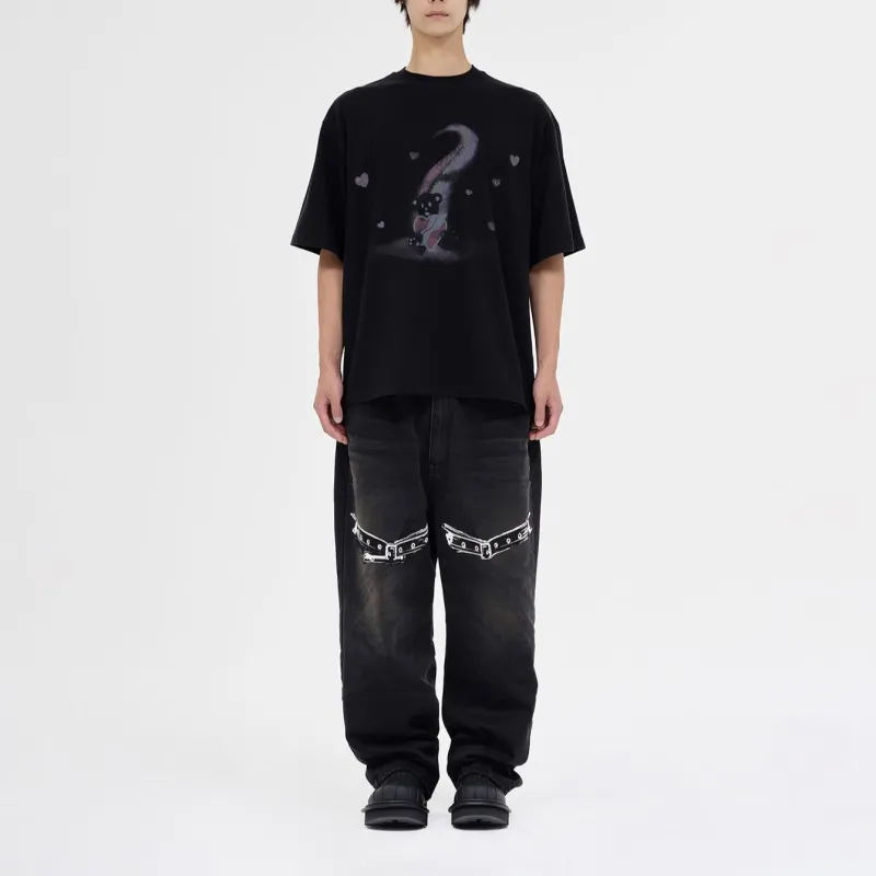 WE11DONE Graphic Print T shirt-3