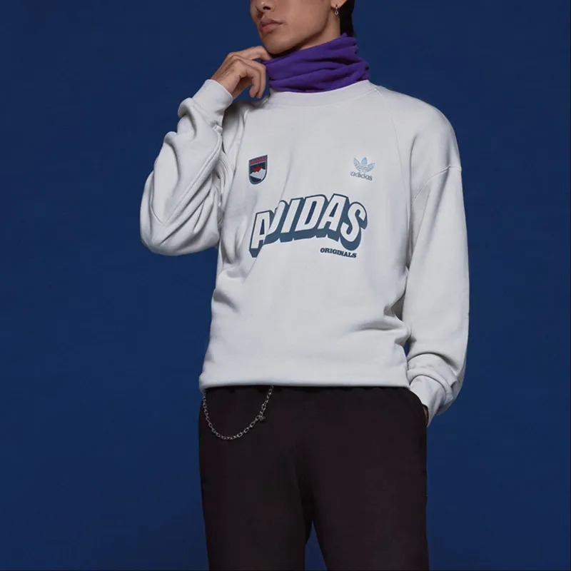 Adidas Originals Sweatshirt Men's Track Gray-4
