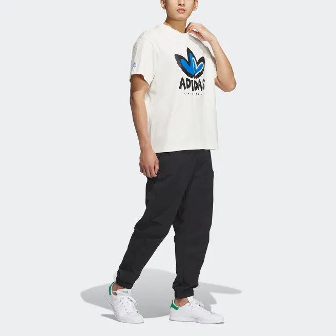 Adidas Originals Set in Sleeve T Shirt Unisex Pink White-5