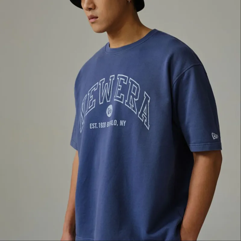 New Era T Shirts Unisex Gray Blue-5