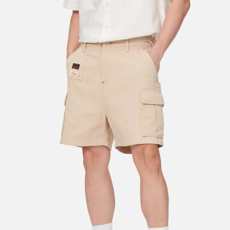 EVISU Cargo Shorts Men Sand-3