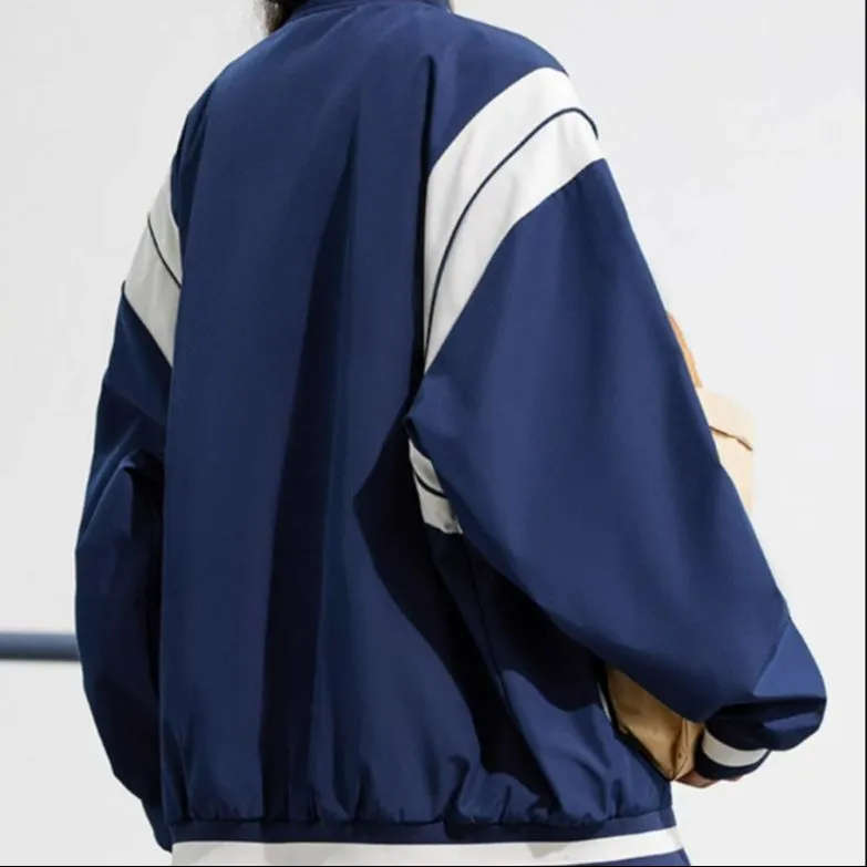 Anta Life Collection Baseball Jacket Unisex Deep Navy Blue-3