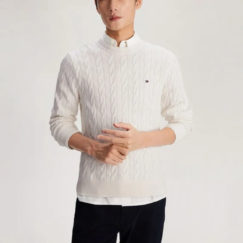 Tommy Hilfiger Cable-knit Crew-neck Sweater-5