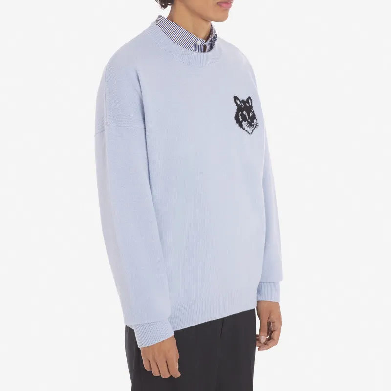 Maison Kitsune Fox Intarsia Knit Jumper-5
