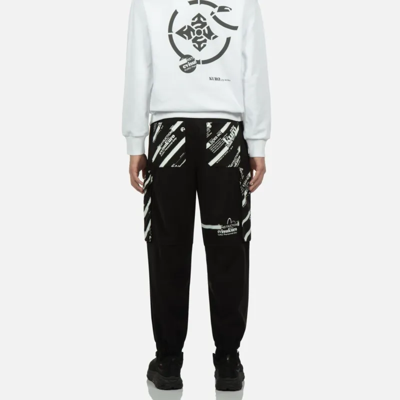 EVISU FW22 Casual Pants Men's Black-4