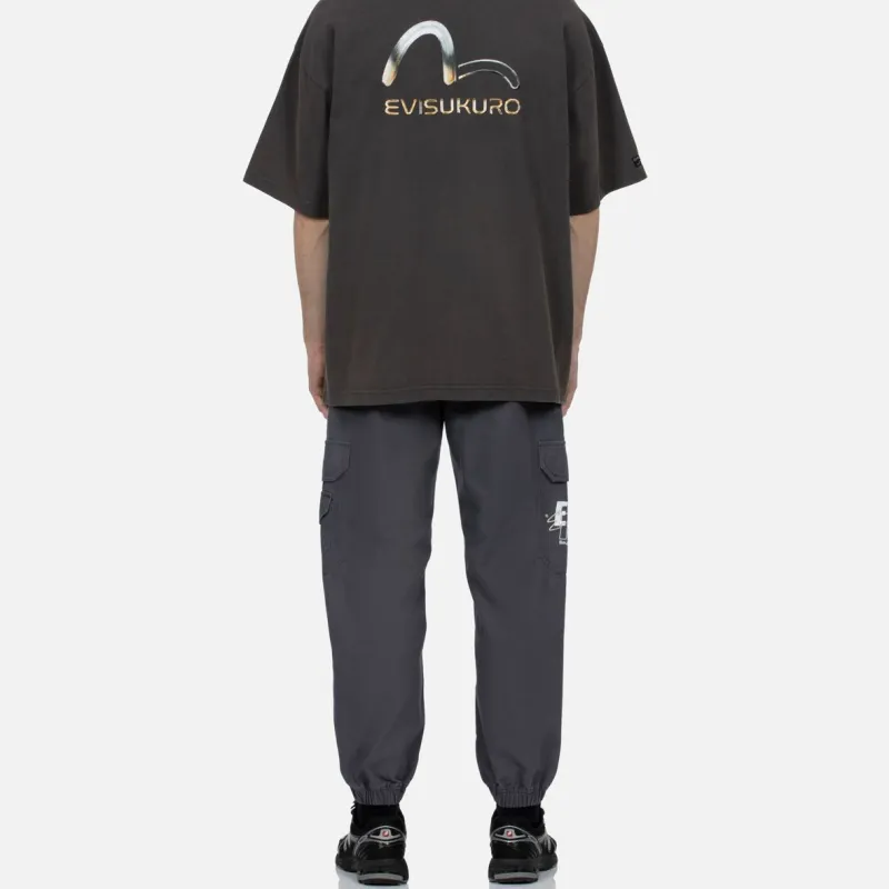EVISU Cargo Pants Men Dark Gray-5