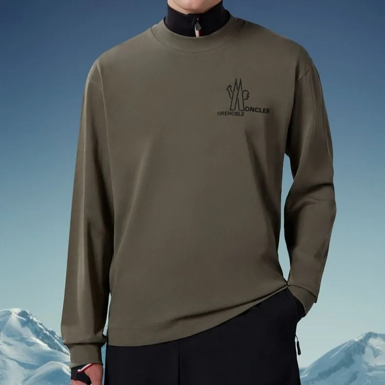 Moncler Grenoble Series T Shirts Men Dark Green-1