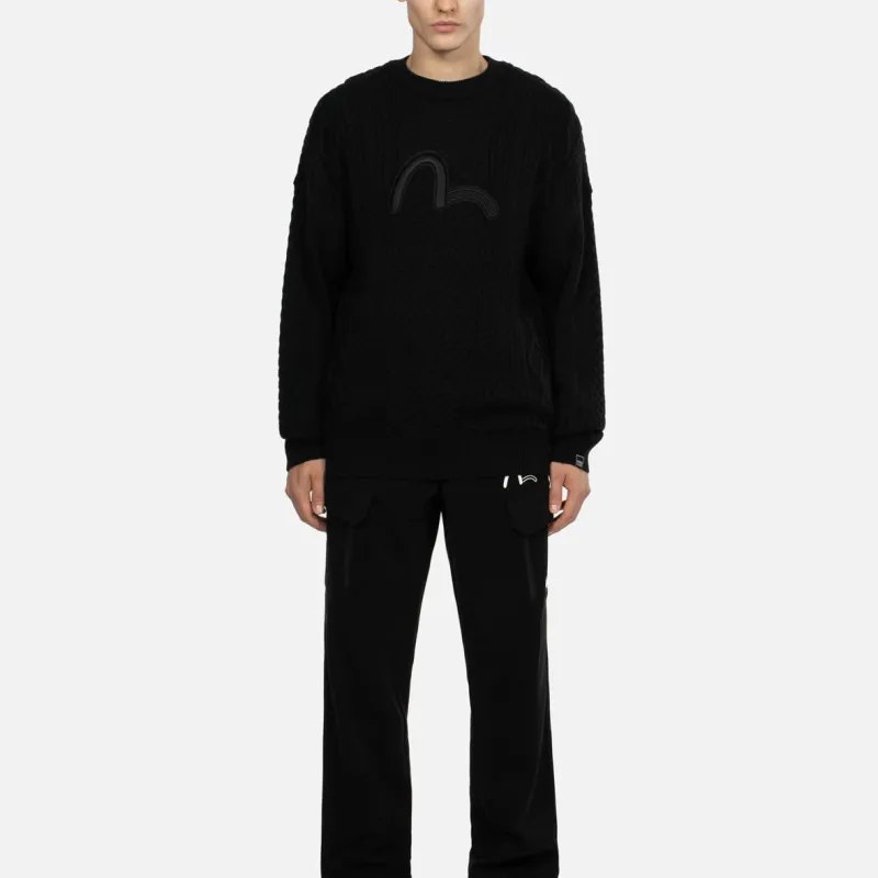 EVISU Sweaters Men Black-4